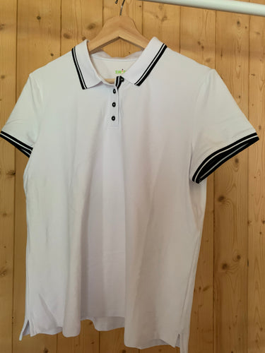 Swing Control Cap Sleeve Polos White